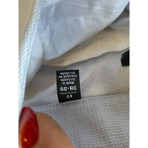 NORDSTROM Men's Shop Smart Care Dress Shirt Sz 17 Traditional Fit - Picture 7 of 8